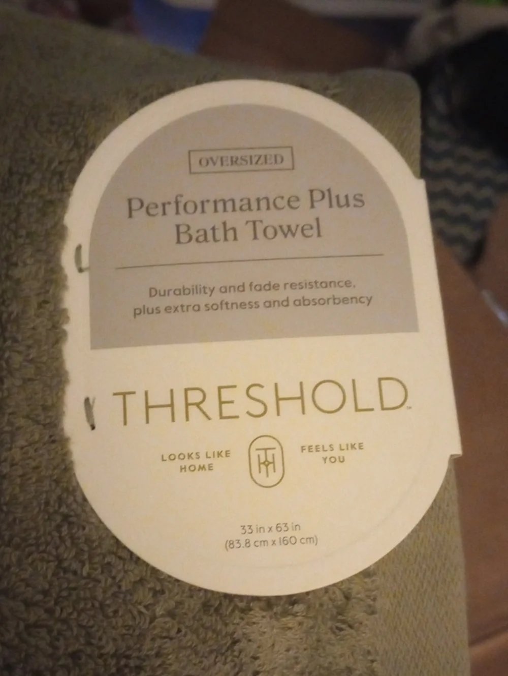 Threshold Performance Plus Bath Towel/Bath Sheet - Light Green 33